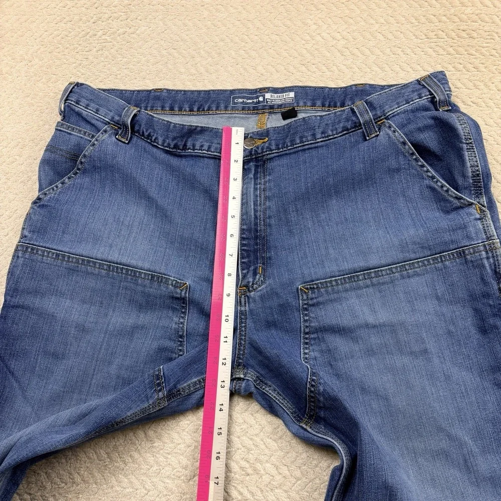 Carhartt Double Knee Rugged Flex Relaxed Fit Logger Jeans Denim  42x30 Workwear